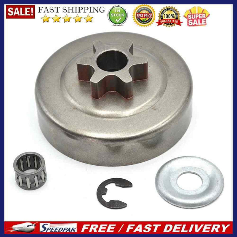 4x 6T Clutch Drum Sprocket Washer Gasket E-Clip Replacement Kit for STIHL M