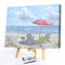 Frameless Oil Paint By Numbers Beach Scenery DIY Canvas Picture Craft Kit