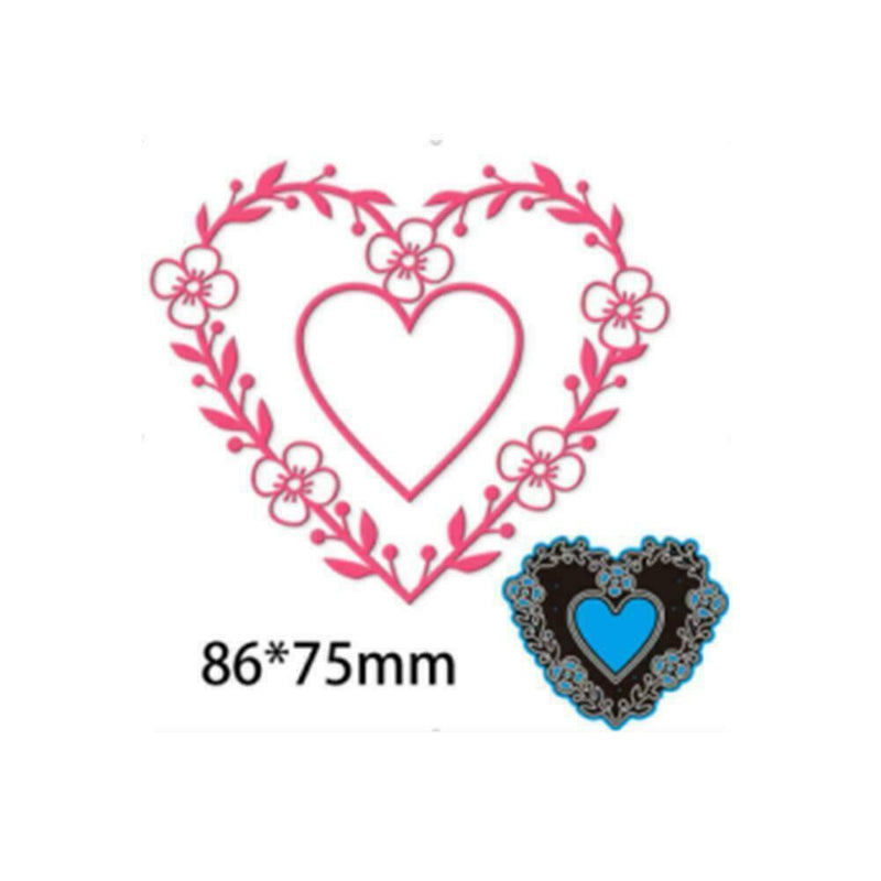 Love Lace Cutting Dies Stencil DIY ScrapbookingAlbum Embossing Template K5T9