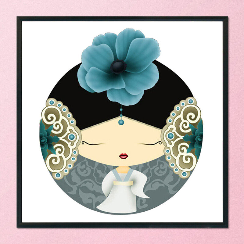 Twelve Beauties of Jinling Cross Stitch Kit 11CT Printed DIY Craft (RW0562)