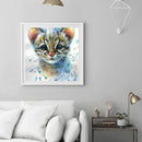 5D DIY Cute Kitten Full Round Diamond Painting Kit Picture Artwork Craft Newly