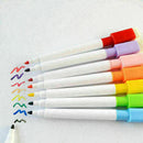 Set 8 Colors Magnet Pens Magnetic Dry Wipe White Board Markers Built Y4D7