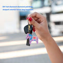 DIY Full Drills Diamond Paintng Special-shaped Girl Bag Animal Pendant Key Chain