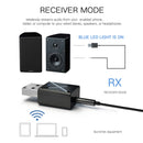 USB interface Bluetooth-compatible 5.0 receiving transmitter 2-in-1 for car