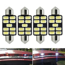 COB White 39MM Festoon Light C5W Car LED Reading Bulbs Dome Lamp For 4Pcs