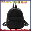 Fashion Women Pure Color Rucksack Female Preppy Style Casual Mini Nylon Knapsack