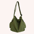 Soft Canvas Shoulder Crossbody Bag Fashion Women Men Large Capacity Handbags
