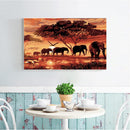 DIY-5D Diamond Painting Animal Worlds Cross Stitch Kits Embroidery Round Diamonds W