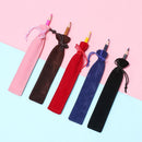 Office Simple Velvet Pen Pouch Sleeve Holder Pencil Case Single Pen Bag