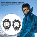 19 Teeth Crampons Anti Slip Outdoor Climbing Walk Traction Cleats Ice Snow Gr
