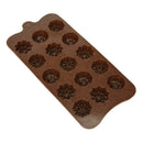 15-Cavity Silicone Flower Rose Chocolate Cake Soap Tray I0E2 Molds Ice Q7Z3 G8S6
