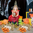 22 Pcs Artificial Pumpkins Set Harvest For Halloween Thanksgiving Fall T4V7