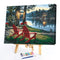 Riverside Night Oil Paint By Numbers Kit DIY Home Decoration Gift Wall Pictures