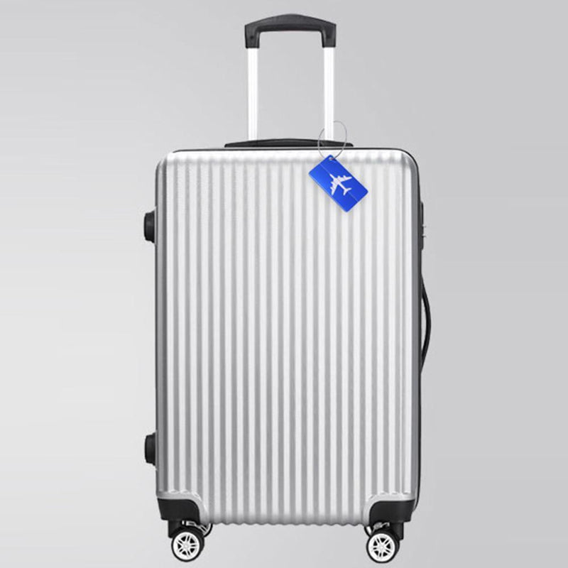 Aluminum Alloy Luggage Tag Checked Boarding Card Airplane(Blue)