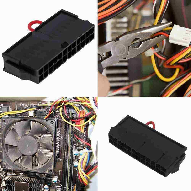 24 Pin Power Supply Jump Start Connector Computer Power Tester Supply O9A1 O2W7