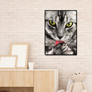 Scary Cat 5D Round Diamond Painting Cross Stitch Mosaic Rhinestone Crafts