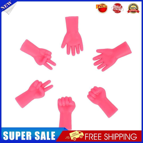 6pcs Cute Knitting Point Cap Needle Tip Stopper Protector Caps (Rose Red)