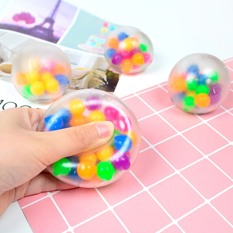 Anti Stress Colorful Ball Autism Mood Squeeze Relief Healthy Funny Gadget T