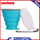 250mL Portable Foldable Silicone Cup Outdoor Retractable Ultra-thin Drinking Mug