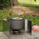 Foldable Gas Stove Windshield Outdoor Camping Cooking Picnic Wind Screen Newly