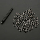 50X Shaft Spring Washers Split Rings Darts Rings TI Q8F7 Accesso Steel U3J7
