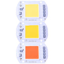10pcs 50W LEDs Floodlights COB Chip 220V Input Integrated IC (Warm White)