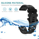 Silicone Strap for Garmin Fenix 7/6 Pro/5 22mm Sport Watch Bracelet Accessori