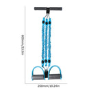 Pedal Resistance Band Set Break-Proof Strength Adjustable Pedal (Blue) Newly