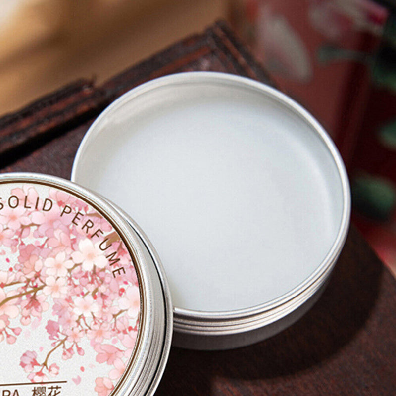 Portable Balm Mild Long Lasting Deodorant Solid Perfume (Cherry Blossom)