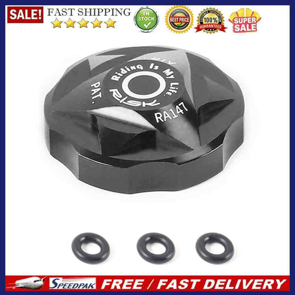 RISK Bicycle Fork Gas Shoulder Cap Aluminum Alloy Nozzle Cover for Mountain B
