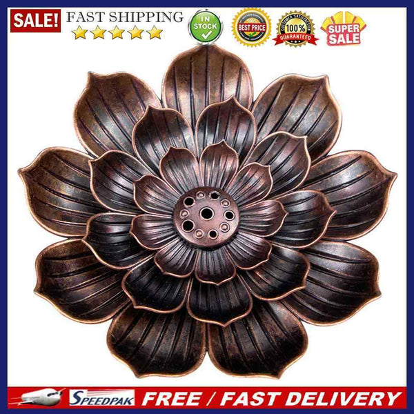 Lotus Sandalwood Censer Household Buddha Bronze Nasturtium Incense Plate Holder