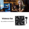 TEUCR Computer Case Fan (Fixed Speed with1 Large D Port and 1 Large 4Pin)