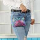 DIY Flower Special Shaped Diamond Painting Leather Chain Shoulder Messenger