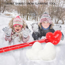 Heart-shaped Snowball Clip Funny Snowball Mold Kids Outdoor Toys (34x8cm)
