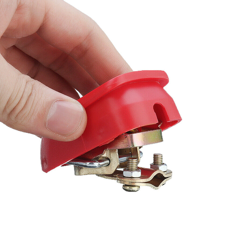 2pcs Quick Release Motorbike Battery Connector Car Terminal Clamp Cable Fix Clip