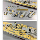 Wooden Deck with Trumpeter 05313 parts for CY350027 1:350 Prinz Eugen cruiser