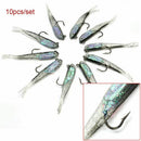 Minnow Swimming Fishing Tackle Silicone Soft Lures Worm Hook Trout Fish Baits