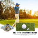 Golf Ball Marker Iron+ABS Golf Marker Ball Position Accessories (Yellow) Newly