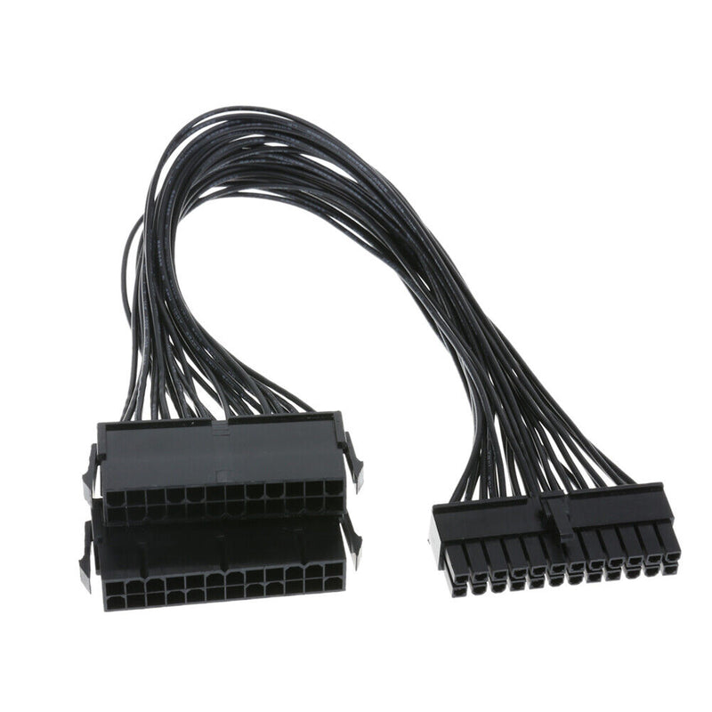 24Pin ATX Dual PSU Power Extender Cable for PC Mining Adapter Connector