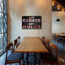 Weatherproof Retro Chic Letter Sign Iron Painting Wall Drawing Template (9)