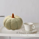 #A Cute Pumpkin Shaped Pillow Ornaments Sofa Back Cushions Holiday Party Decor