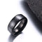 Engagement Stainless Steel Punk Wedding Band Carbon Fiber Ring Men Ring Black