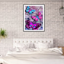 DIY Full Round Drill Diamond Painting Butterfly Mosaic Rhinestone Art