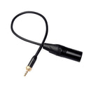 Male to XLR Male Extension Adapter Line 3.5mm Lead Cable Microphone Clip Necklace