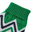 Hit Color Pet Sweaters Dog Cat Soft Elastic Knitwear Clothes(Green)(M)