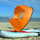 42 Inch Folding Kayak Wind Paddle Sailing Popup Sail w/Clear Window(Orange)