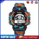 5pcs Outdoor Multifunction Waterproof Sports Electronic Watches (Orange)