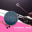 6 inch 11 Tune Notes Musical Steel Tongue Drum for Beginner (Dark Blue) Newly