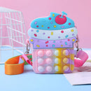 Silicone Push Bubble Pocket Money Wallet Autism Needs Boys Girls Birthday G