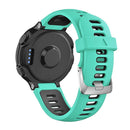 Silicone Watch Band for Garmin Forerunner 735XT 620 630 (Black+Mint Green)